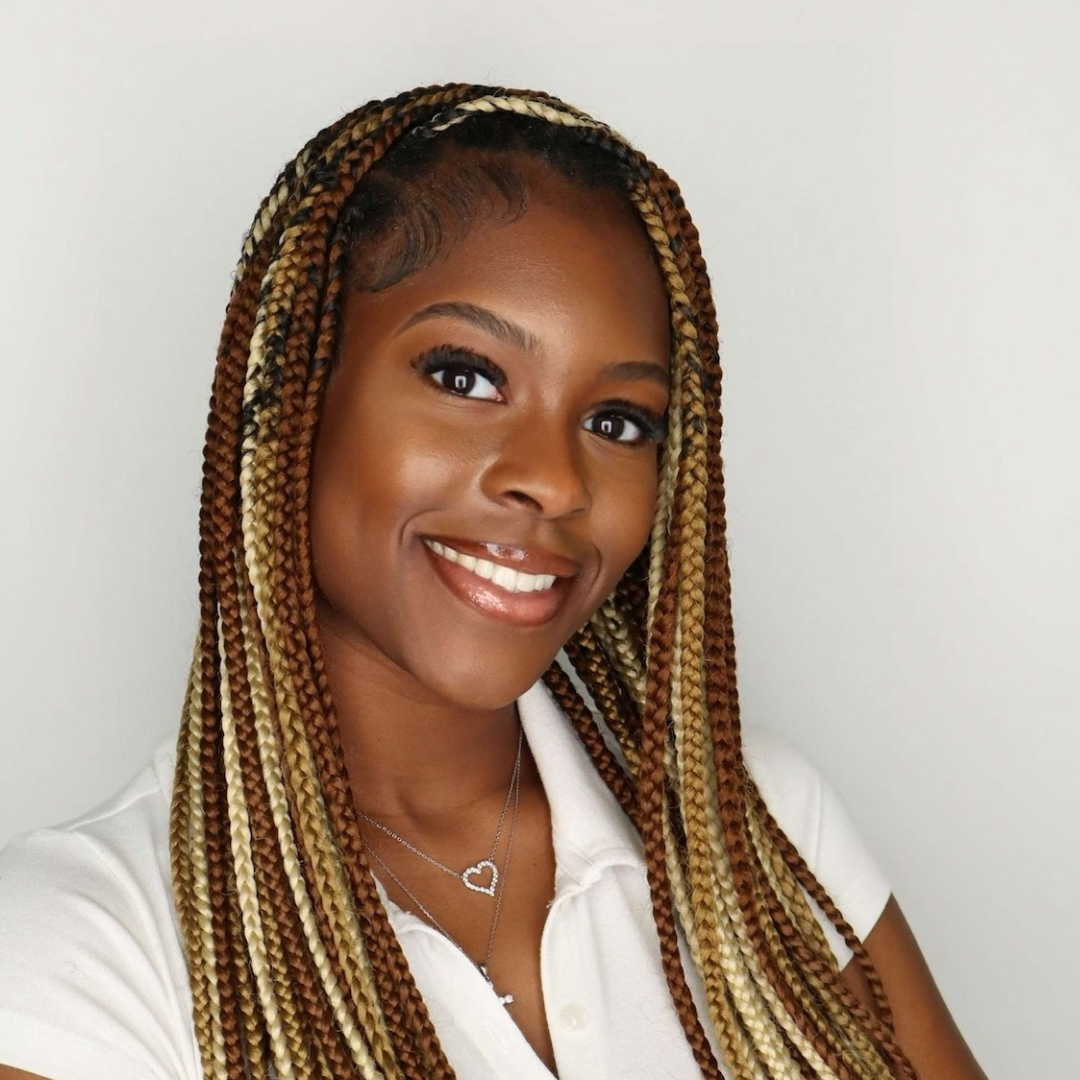 A photo of undergrad research assistant Harmony Blackwood